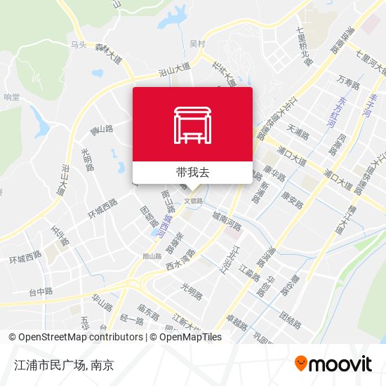 江浦市民广场地图