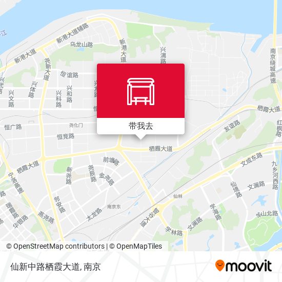 仙新中路栖霞大道地图