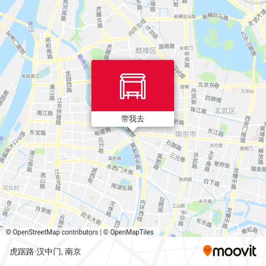 虎踞路·汉中门地图