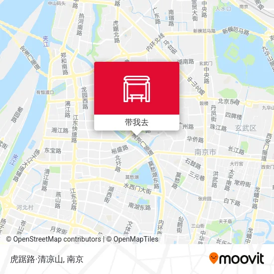 虎踞路·清凉山地图