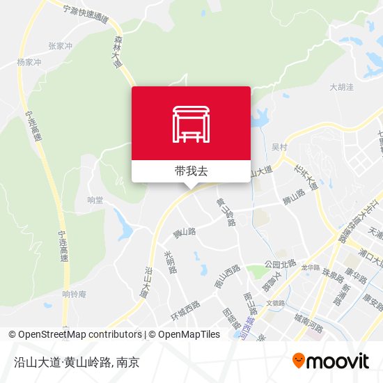 沿山大道·黄山岭路地图