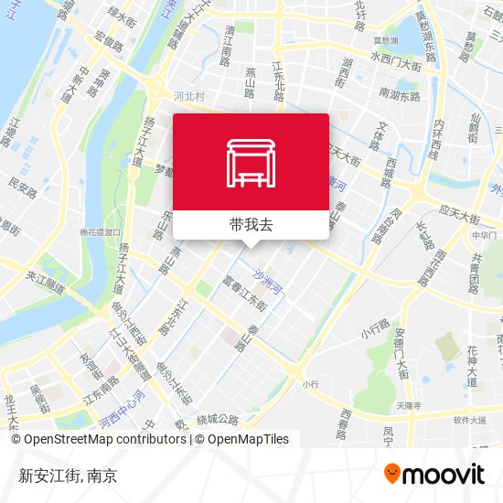 新安江街地图