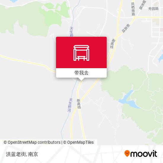 洪蓝老街地图