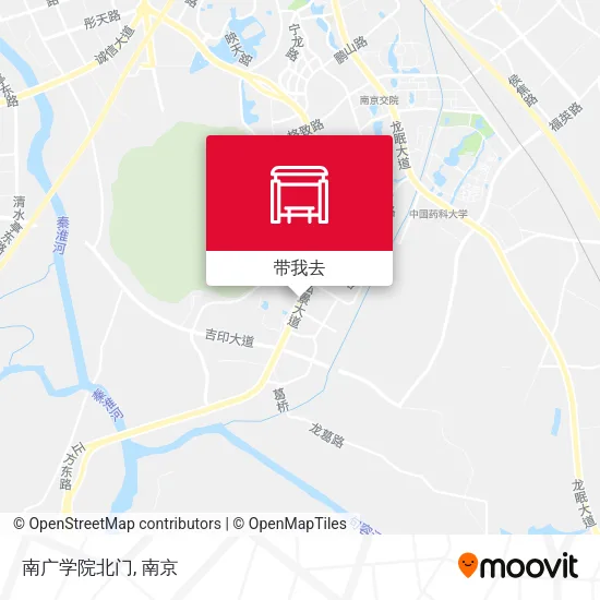 南广学院北门地图
