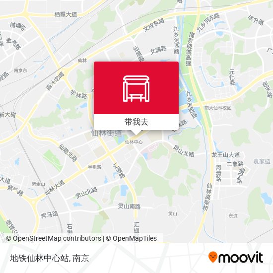 地铁仙林中心站地图