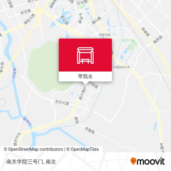 南关学院三号门地图