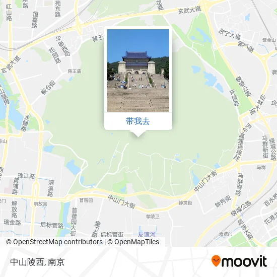 中山陵西地图