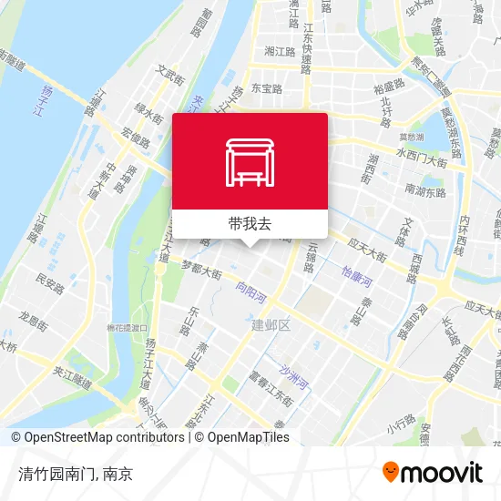 清竹园南门地图