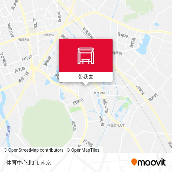 体育中心北门地图