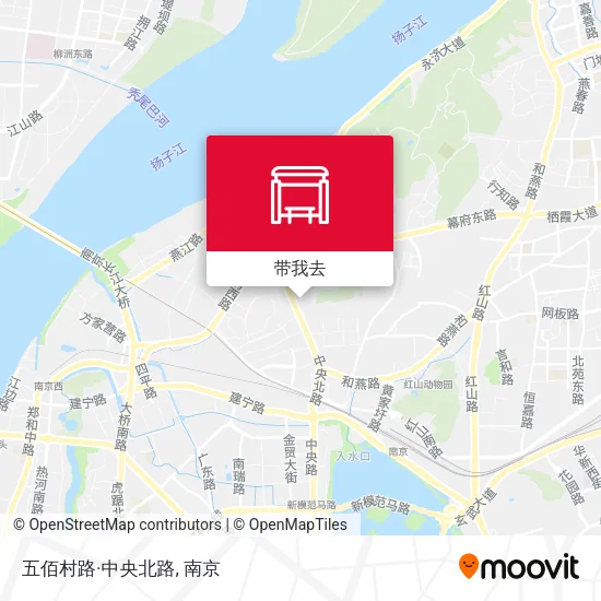 五佰村路·中央北路地图