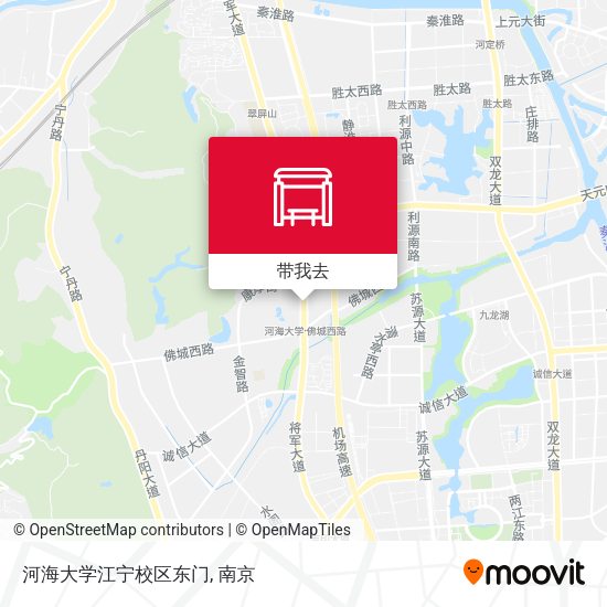 河海大学江宁校区东门地图