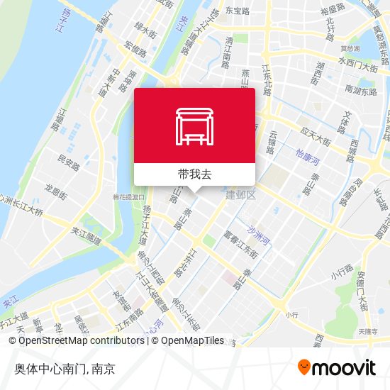 奥体中心南门地图