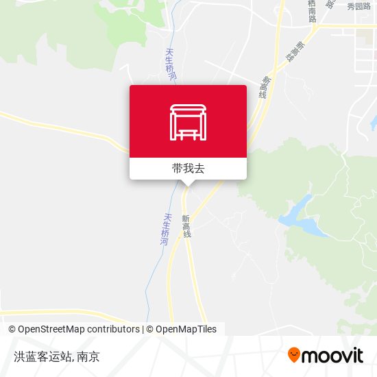 洪蓝客运站地图