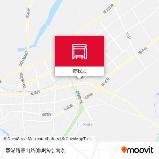 双湖路茅山路(临时站)地图
