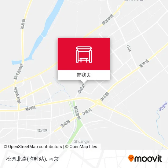 松园北路(临时站)地图