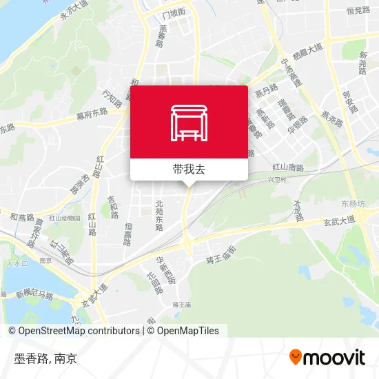 墨香路地图