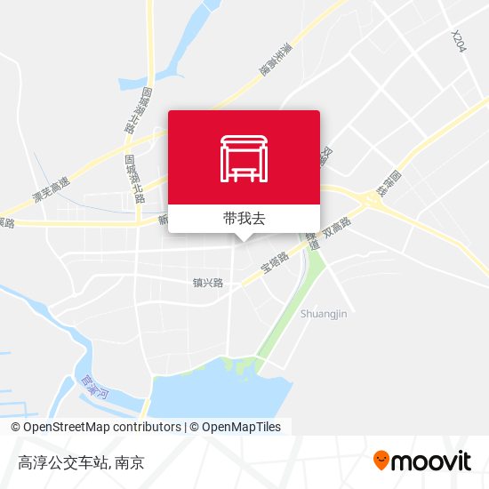 高淳公交车站地图