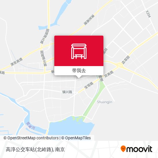 高淳公交车站(北岭路)地图