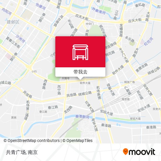 共青广场地图