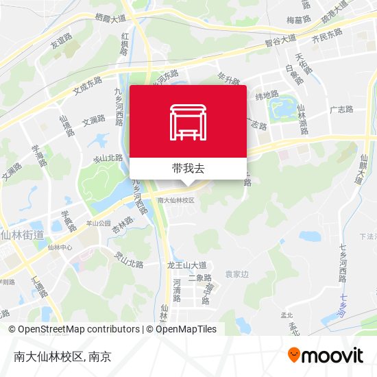 南大仙林校区地图