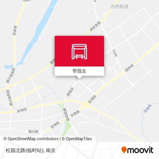 松园北路(临时站)地图