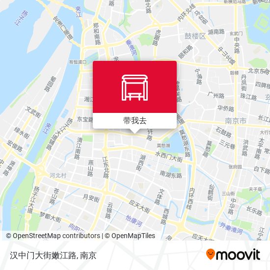 汉中门大街嫩江路地图