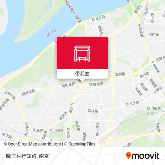 晓庄村行知路地图