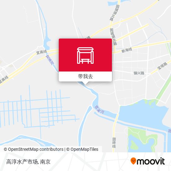 高淳水产市场地图