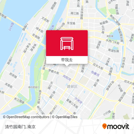 清竹园南门地图