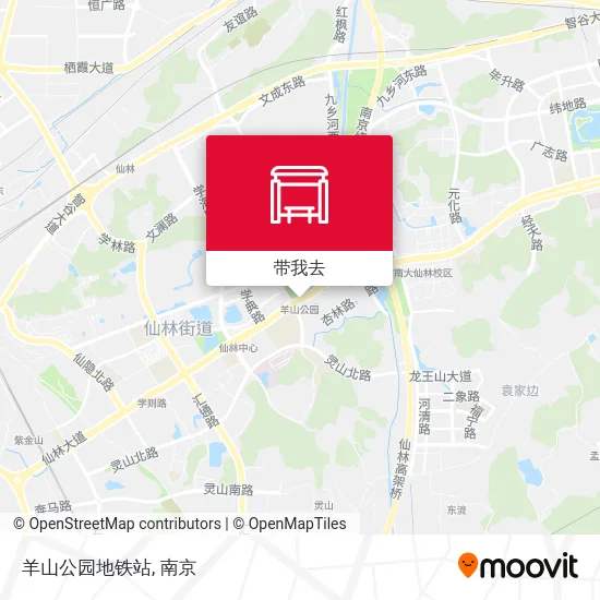 羊山公园地铁站地图