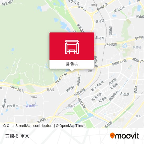 五棵松地图