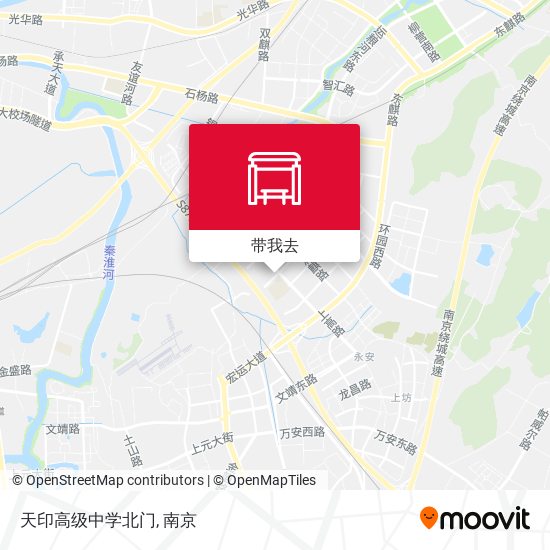 天印高级中学北门地图