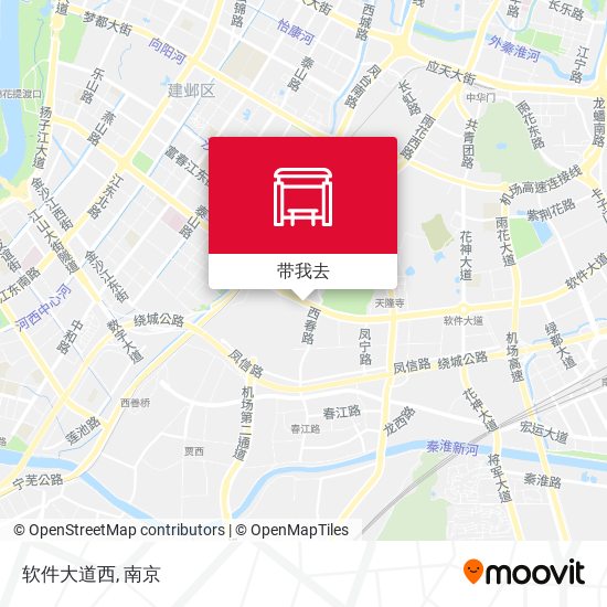 软件大道西地图