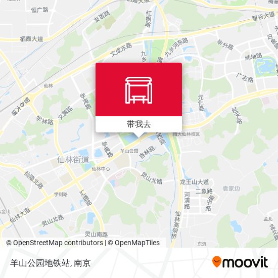 羊山公园地铁站地图