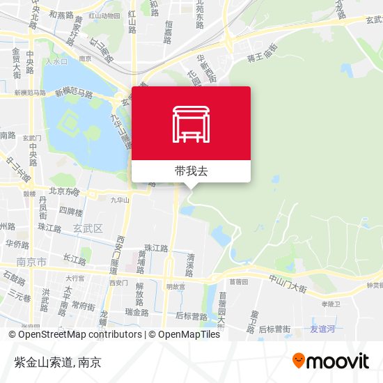 紫金山索道地图