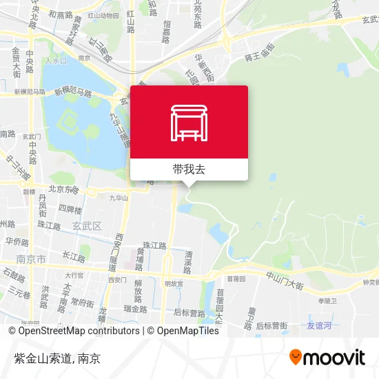 紫金山索道地图