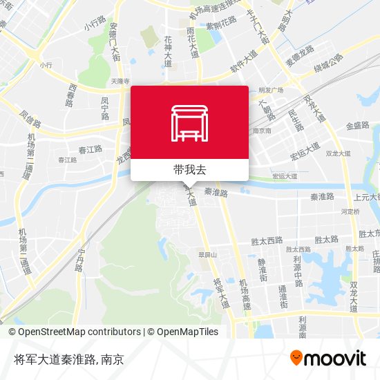 将军大道秦淮路地图