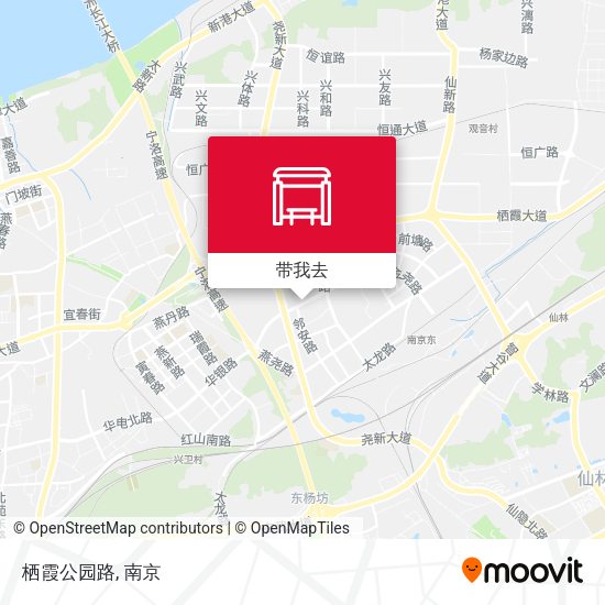 栖霞公园路地图