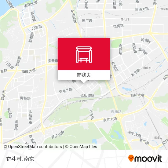 奋斗村地图