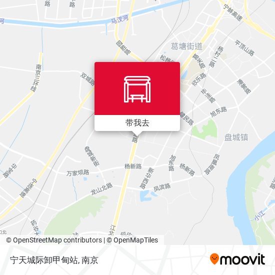 宁天城际卸甲甸站地图