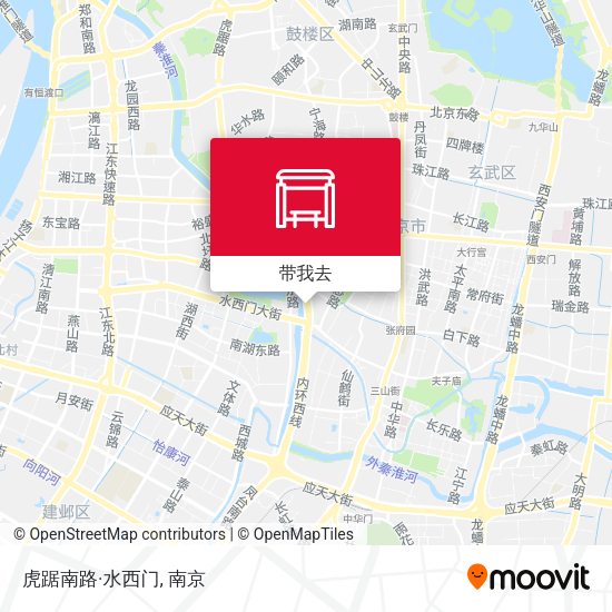 虎踞南路·水西门地图