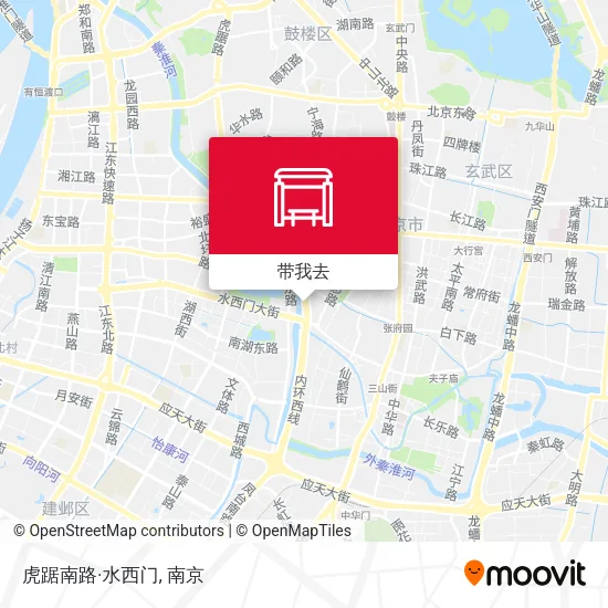 虎踞南路·水西门地图