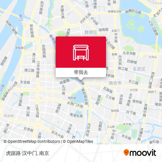 虎踞路·汉中门地图