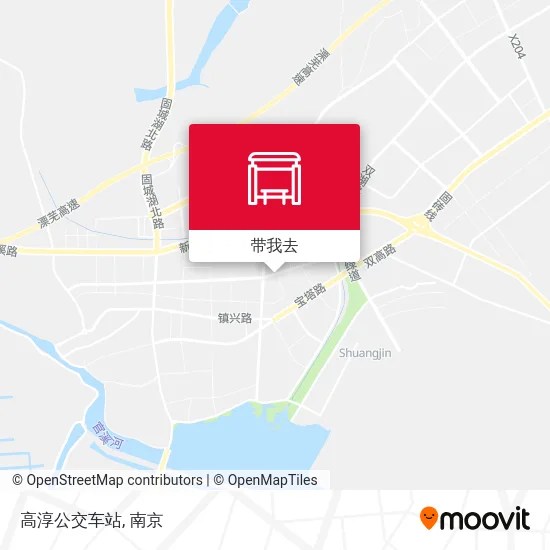 高淳公交车站地图