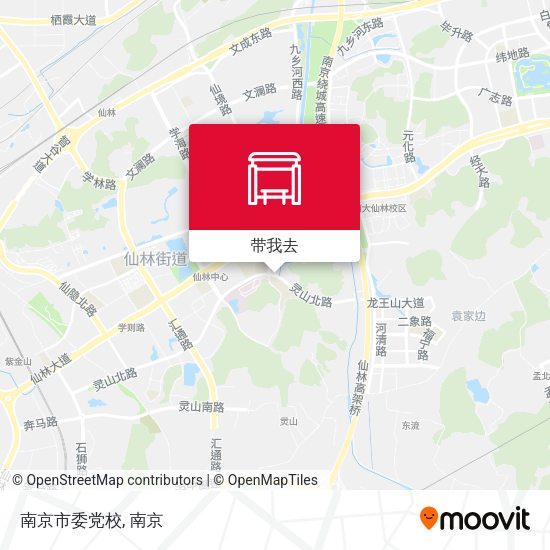 南京市委党校地图