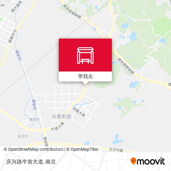 庆兴路牛首大道地图