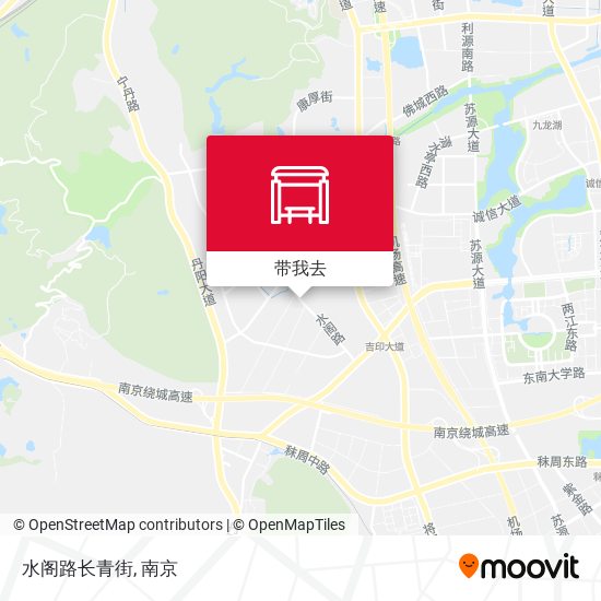 水阁路长青街地图