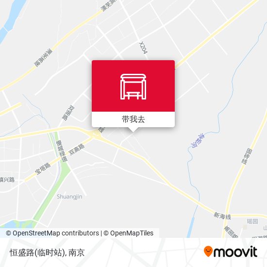 恒盛路(临时站)地图