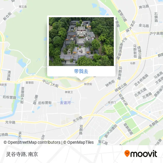 灵谷寺路地图