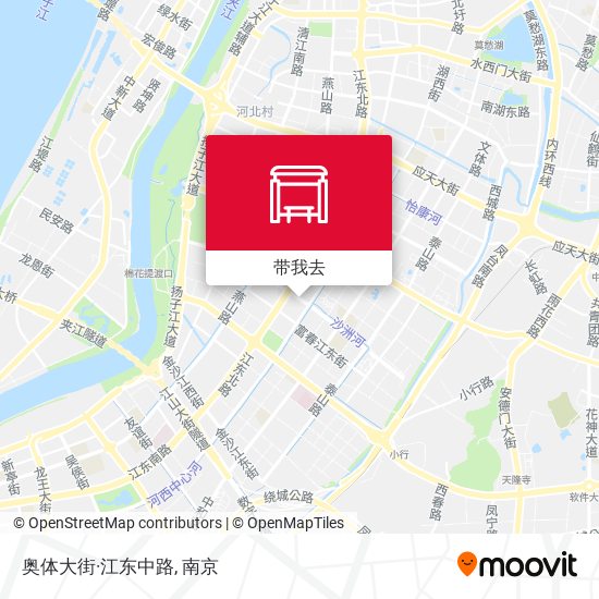 奥体大街·江东中路地图